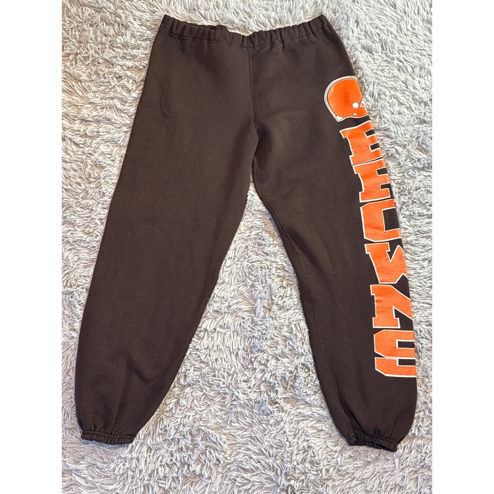 Vintage 1994 Cleveland Browns Logo‎ 7 Sweatpants Mens Medium Brown NFL Football